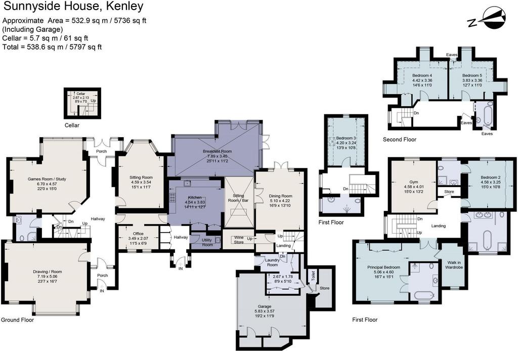 Floorplan of the Hayes Lane residence